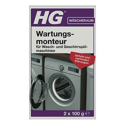 HG HG Wartungsmonteur für Wasch- und Geschirrspülmaschinen 0,2kg (1er Pac Spülmaschinenreiniger
