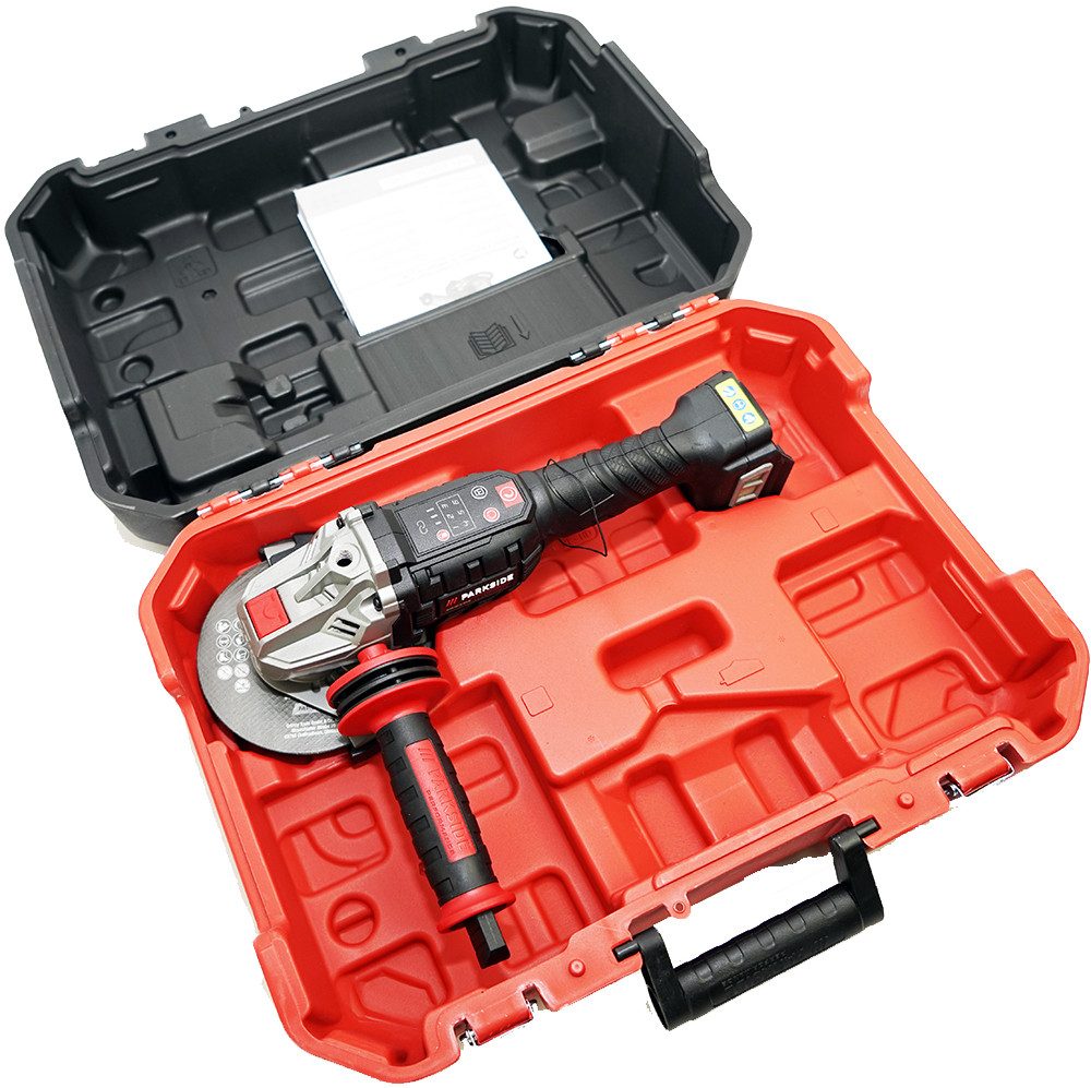 PARKSIDE PERFORMANCE® Akku-Winkelschleifer 20V Winkelschleifer im Transportkoffer