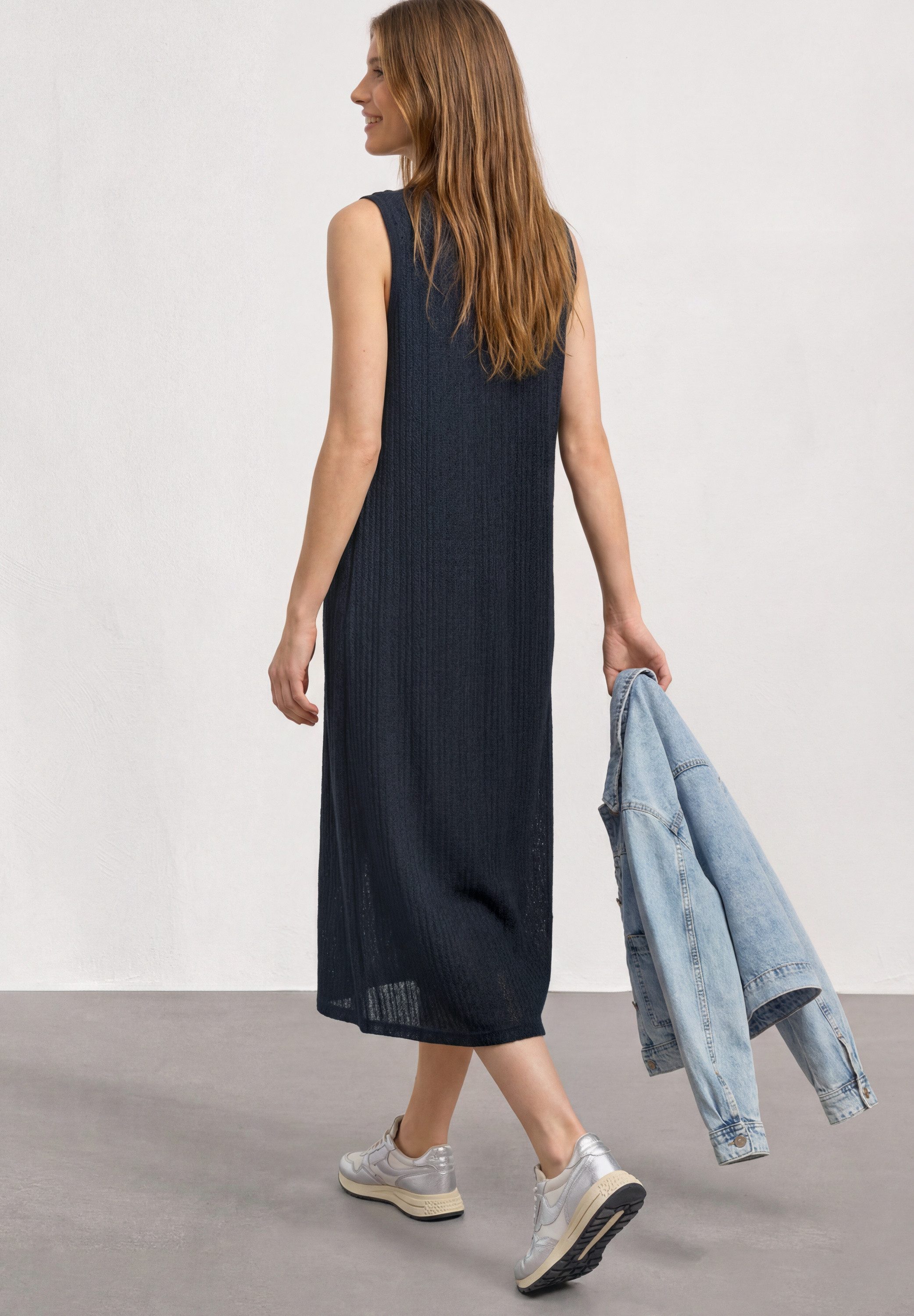 STREET ONE Midikleid Sommerkleid mit Spitze und Rundhals – Bild 5 von 5