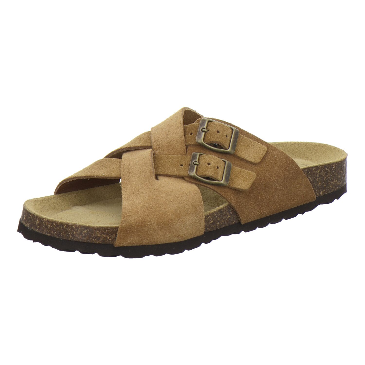 AFS-Schuhe 314284 Kralle Pantolette für Herren mit Fußbett, bequeme Sandalen aus Leder