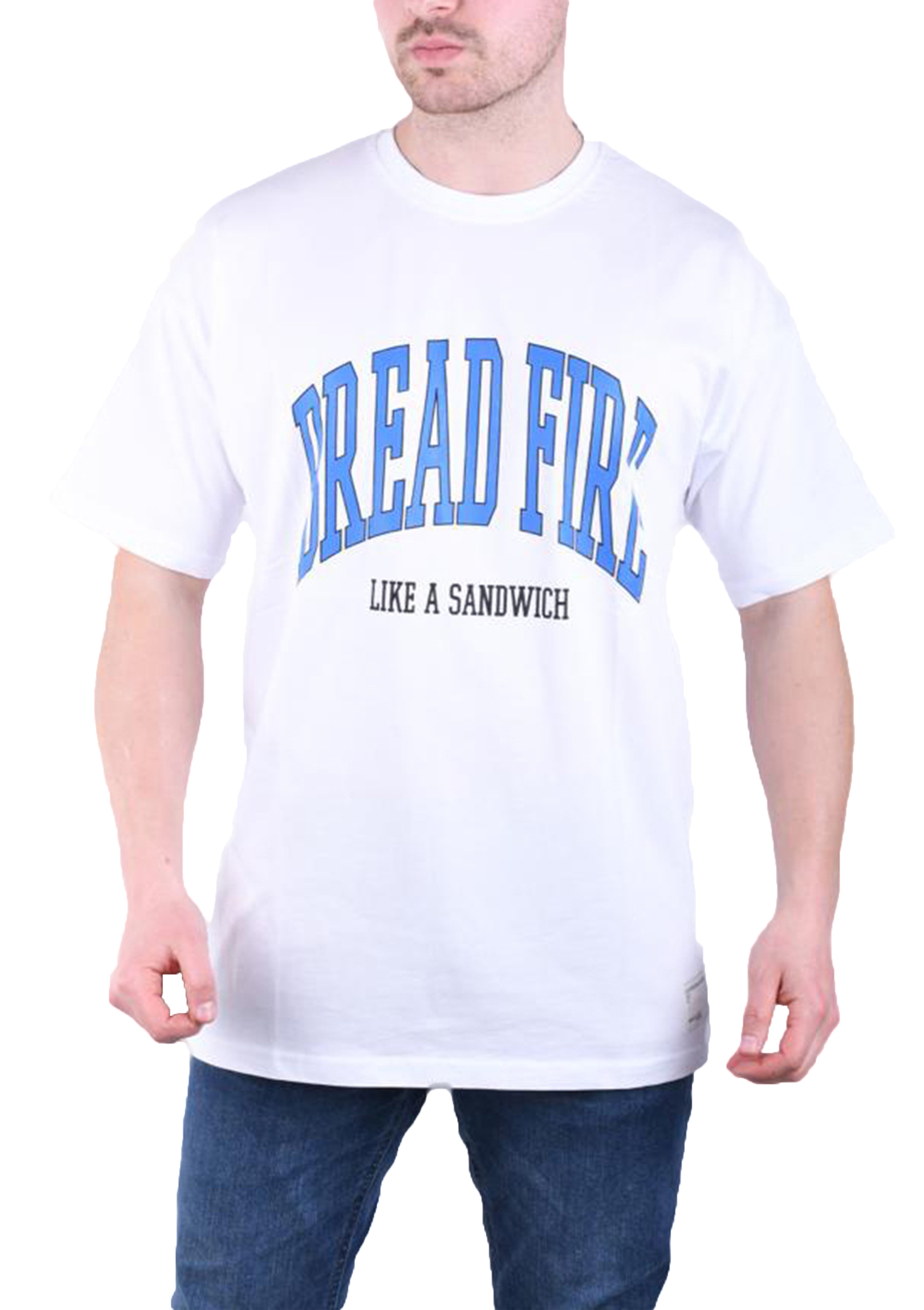 Megaman Jeans T-Shirt Megaman, Herren T-Shirt, Oversize, Bread Fire