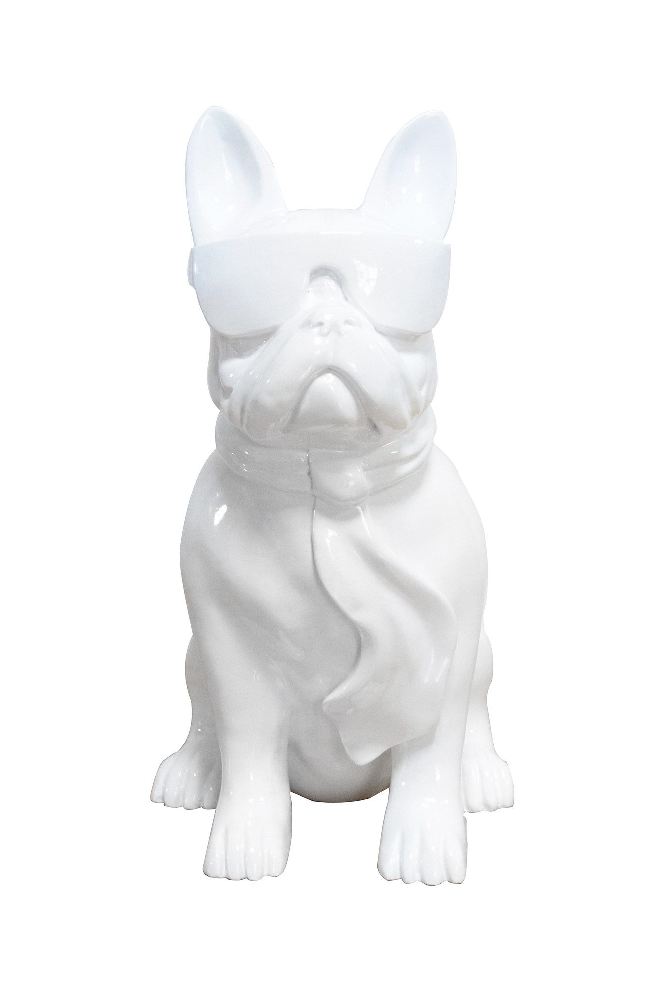 Kayoom Skulptur Skulptur Bulldog 125, Coole Bull-Dog Skulptur aus langlebigem Kunstharz und Steinpulver