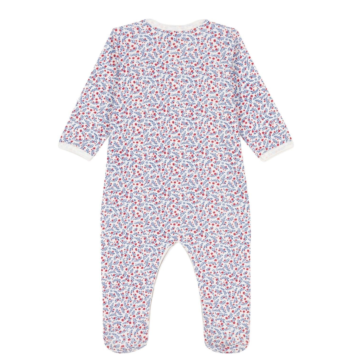Petit Bateau Strampler Petit Bateau Geblümter Strampler aus Baumwolle