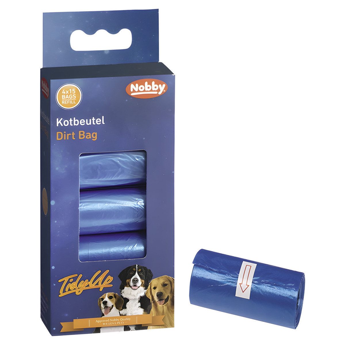 Nobby Hundekotbeutel TidyUp Kotbeutel Vorratspack blau