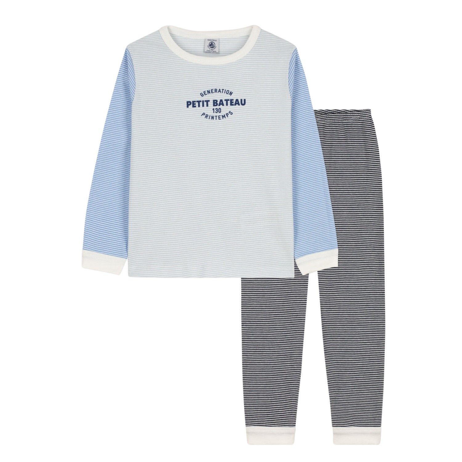 Petit Bateau Pyjama Petit Bateau Pyjama Schlafanzug gestreift Milleraies