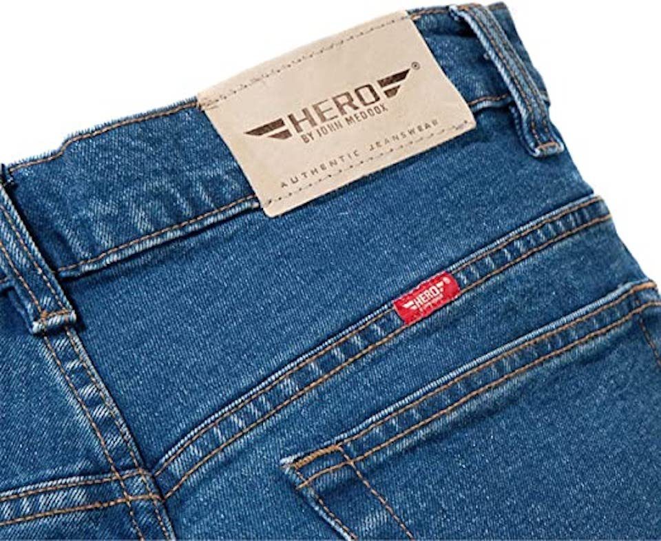 blue HERO stone HERO Straight-Jeans John Herren Regular Denver Jeans Medoox by