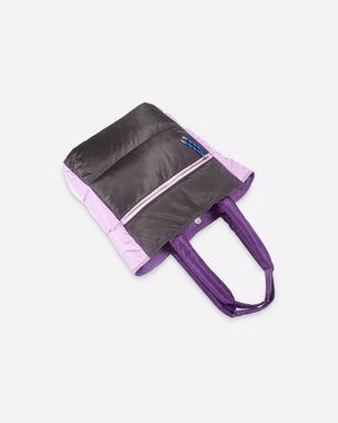 Becksöndergaard Shopper Relon Emery Tote Bag - Schultertasche Damen mit Magnetverschluss, aus recycltem Polyester in Ebony/Schwarz 32x38x12 cm