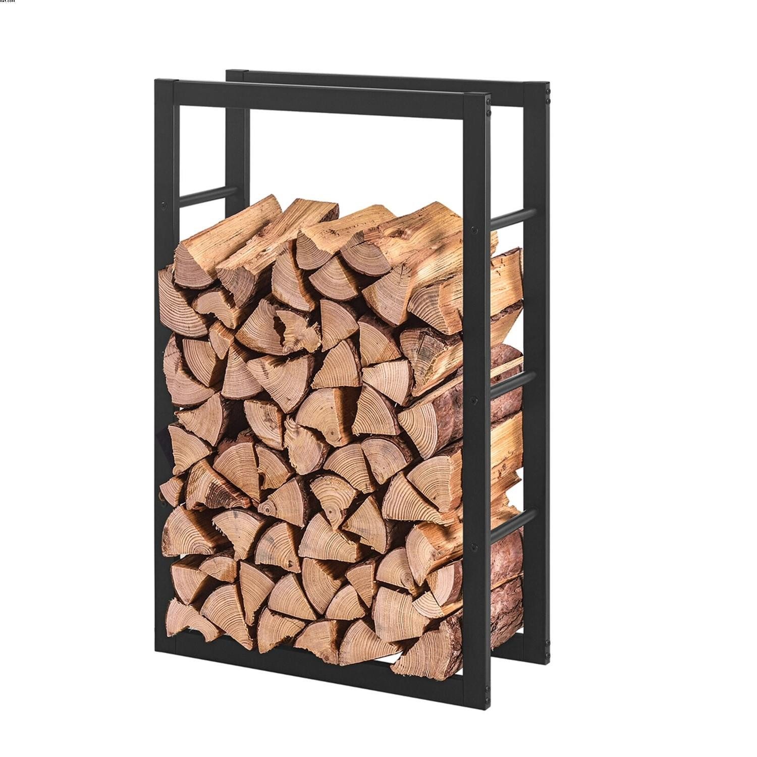 ESTEXO Regal Kaminholzregal Stapelhilfe 100x60x25 cm Brennholzregal TopMulti Meta