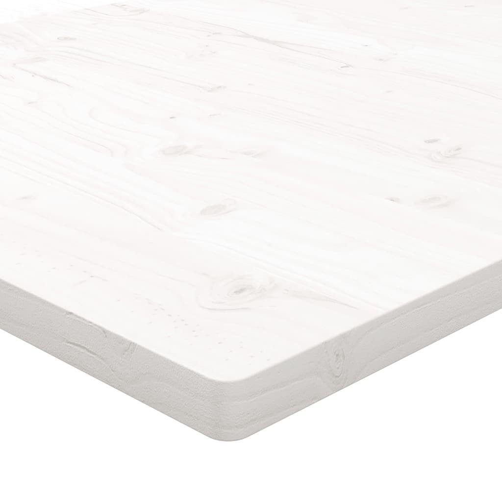 Tischplatte St) Weiß (1 Rechteckig furnicato cm Massivholz Kiefer 110x55x2,5