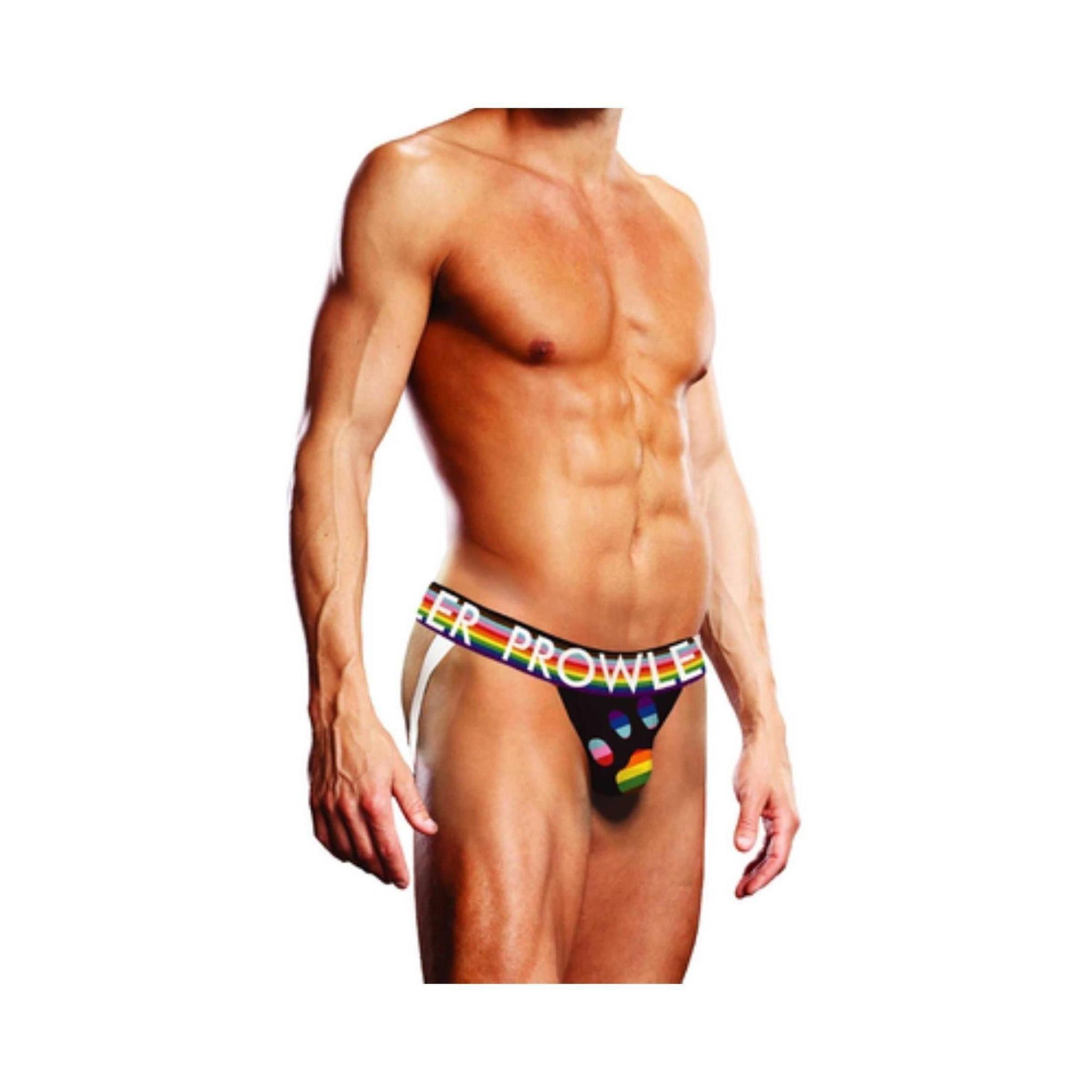 Prowler Slip-Ouvert Prowler - Oversized Paw Jock - Black - (2XL,L,M,S