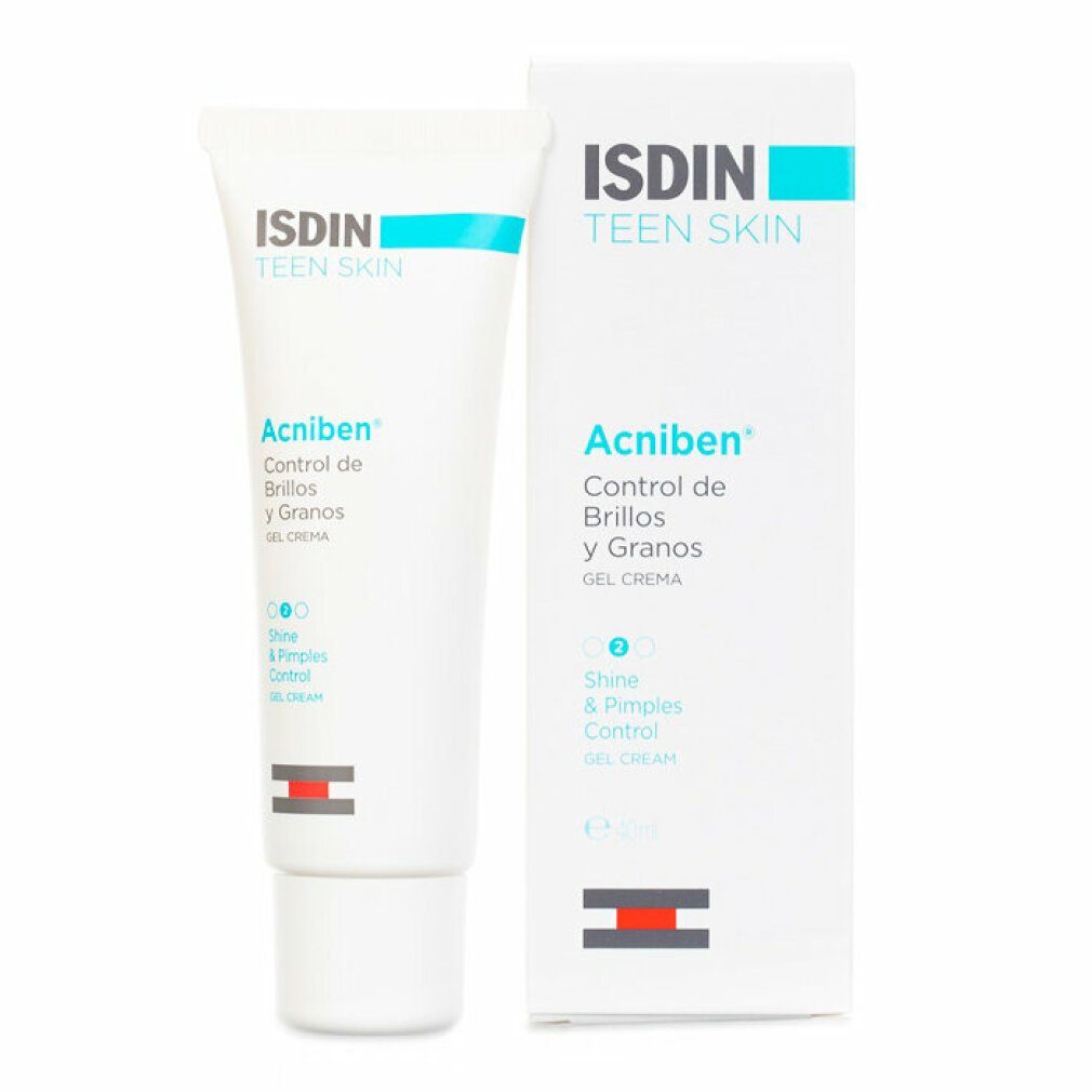 Isdin Tagescreme Acnibel Teen Haut Gel Creme für Glanz und Grain Control 40ml