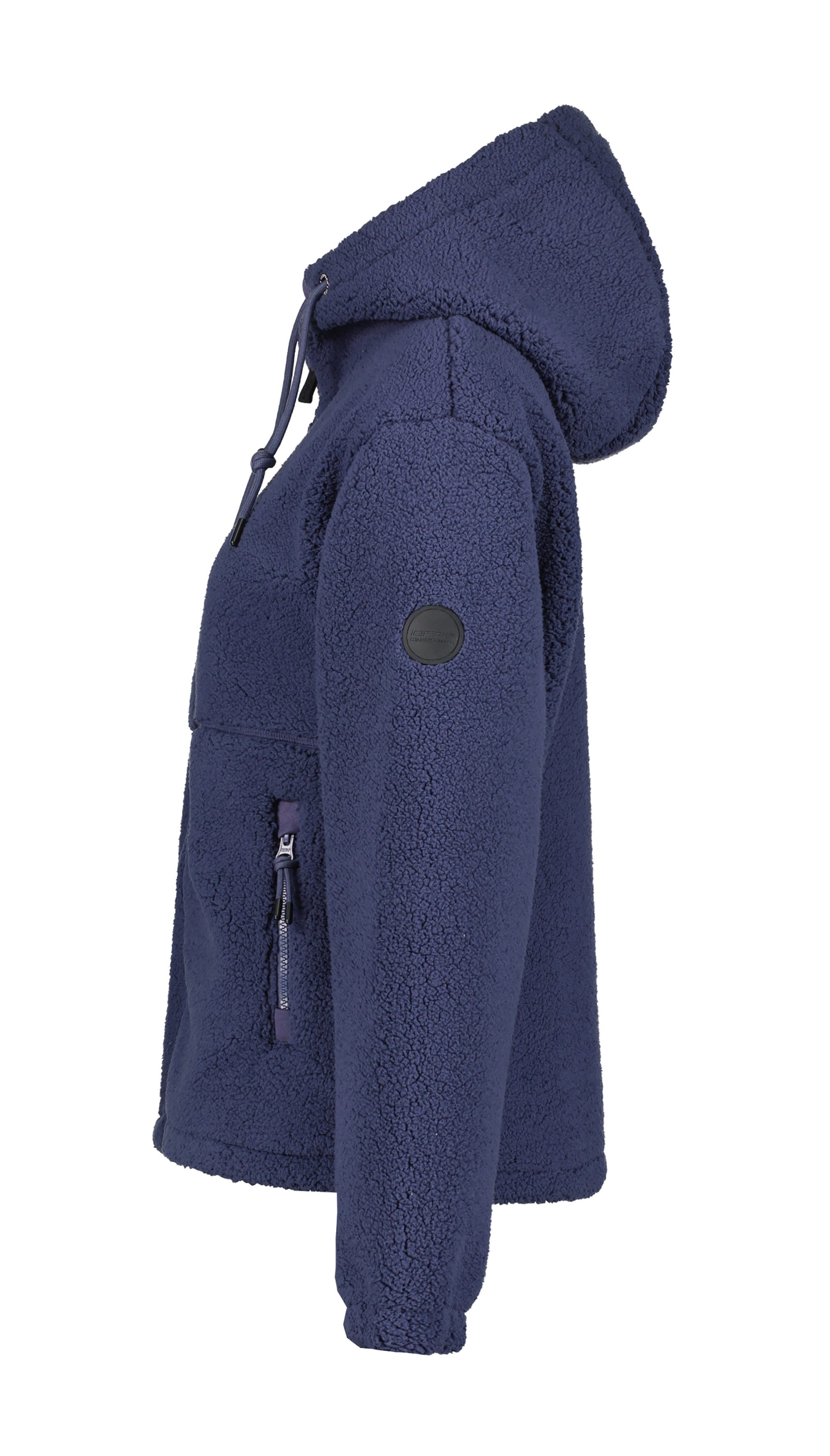 Icepeak Fleecejacke ADDIAS (1-St) mit Kapuze und Kordelzug, mit Stehkragen günstig online kaufen