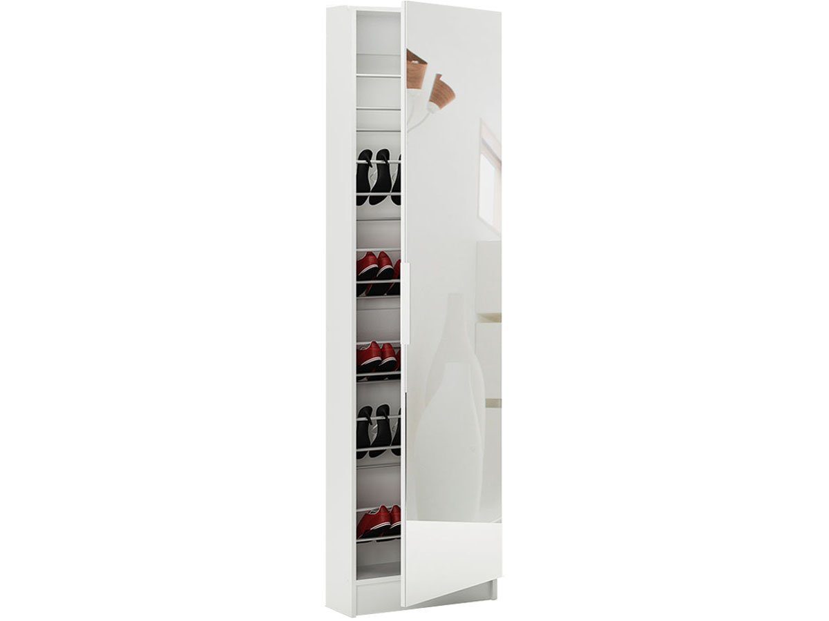 PREISBRECHER Schuhschrank Spiegelschuhschrank "Goswin" 50 x 180,5 x 20 cm ( günstig online kaufen