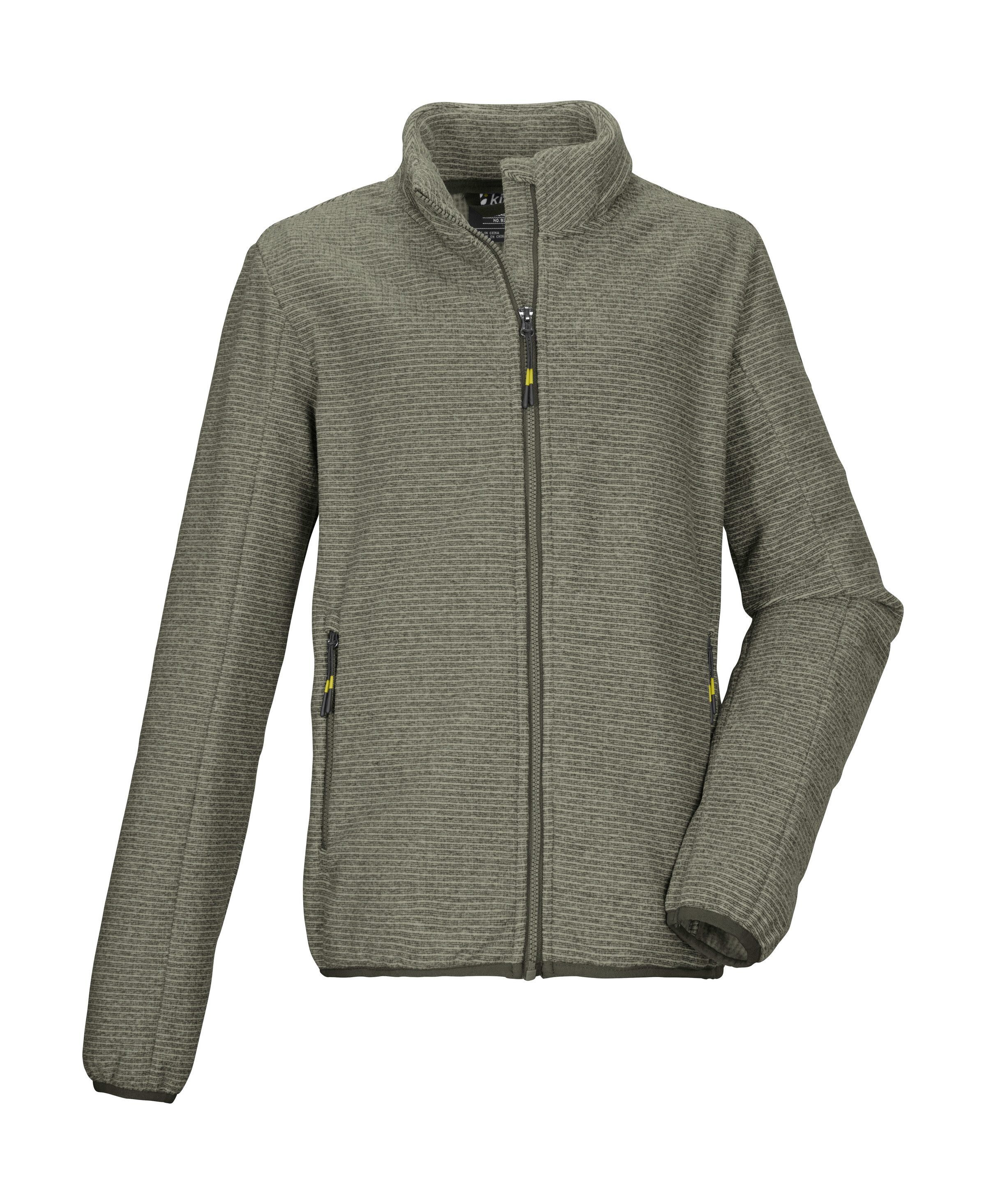 Killtec Fleecejacke KOW 224 BYS KNTFLC JCKT Strickfleecejacke mit Kinnschutz, elastischem Saum und Zippertaschen