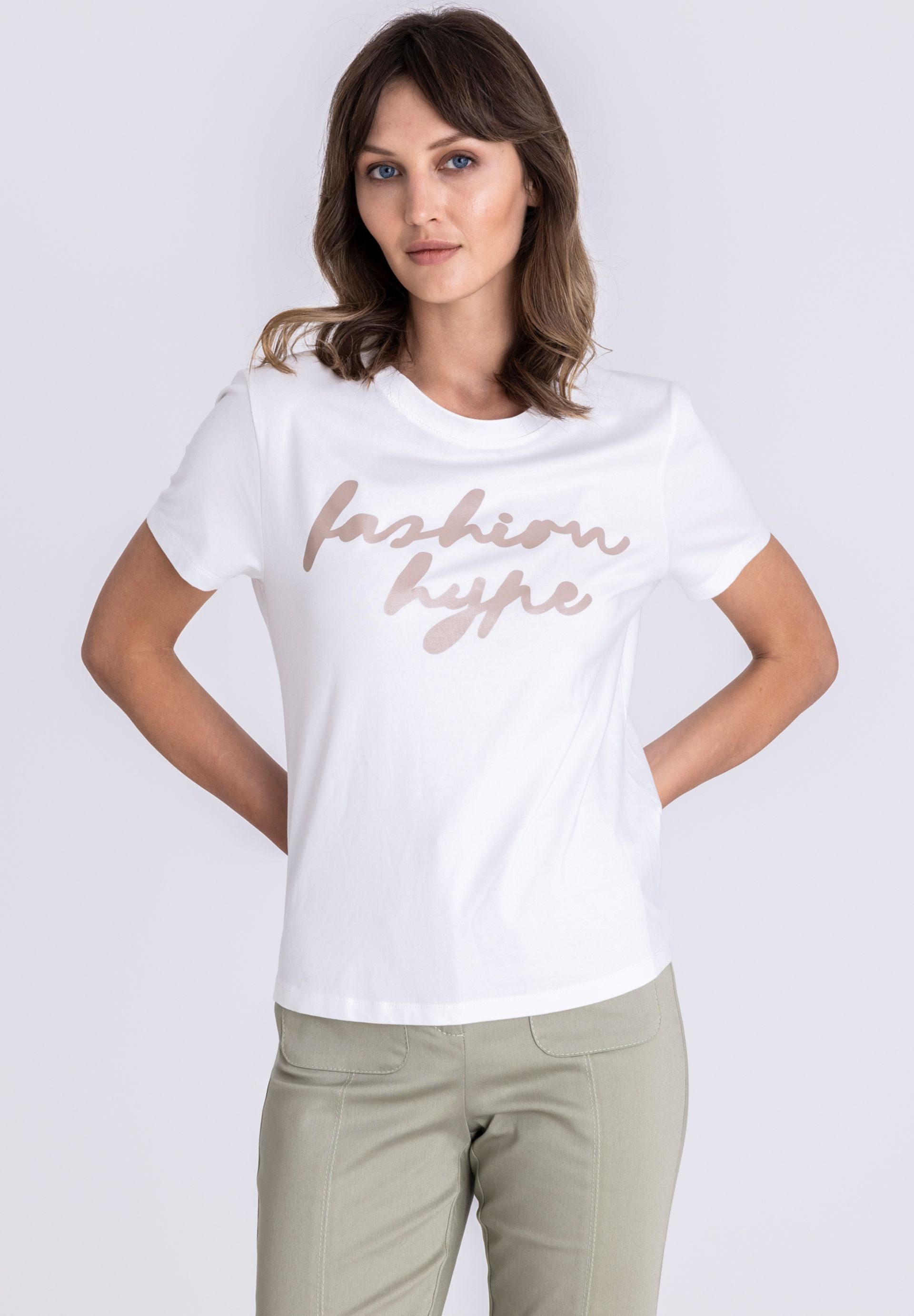 TUZZI T-Shirt mit Statementprint