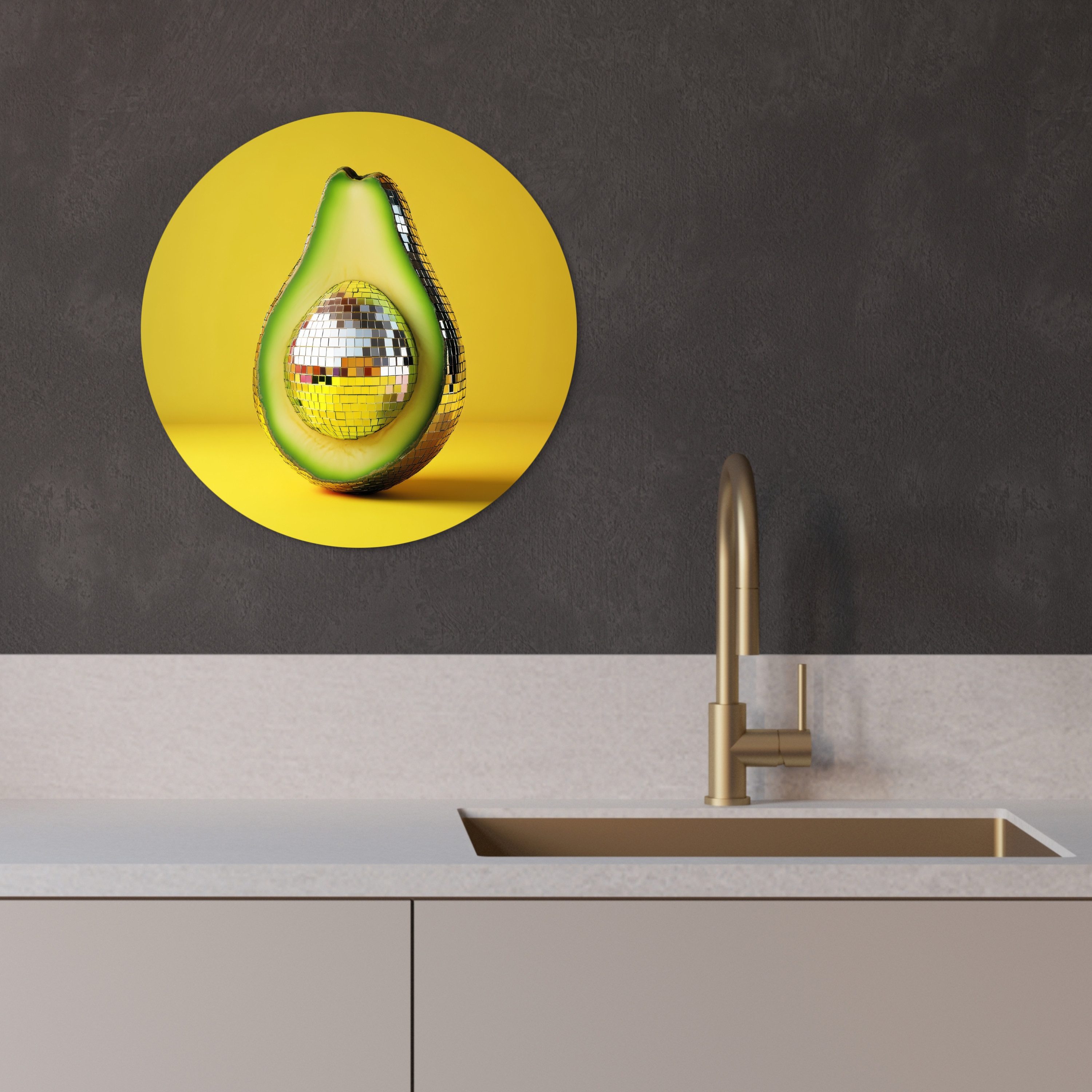 MuchoWow Gemälde Avocado - Discokugel - günstig online kaufen