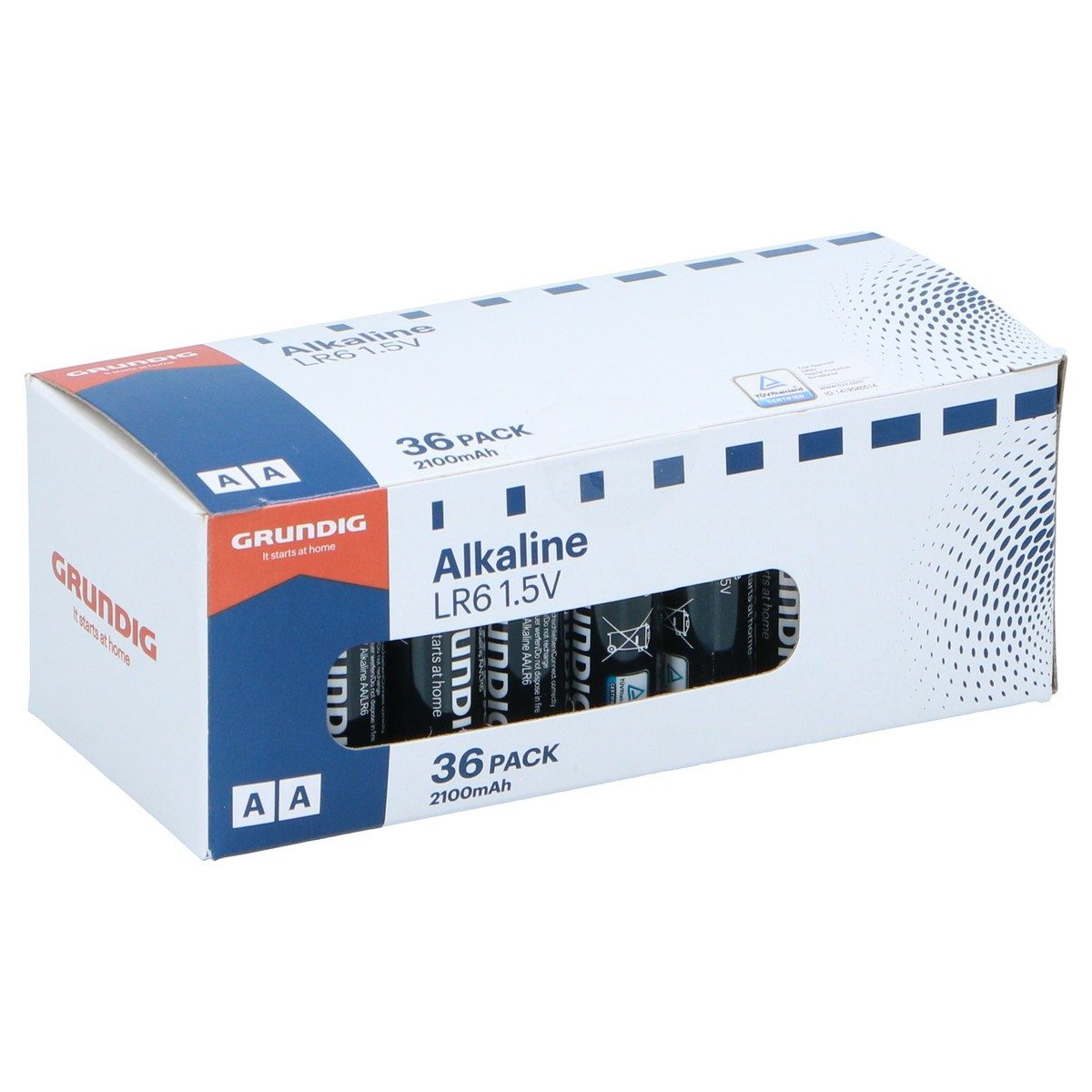 Grundig Grundig AA Alkaline Batterien 1,5V 36 Stück Batterie