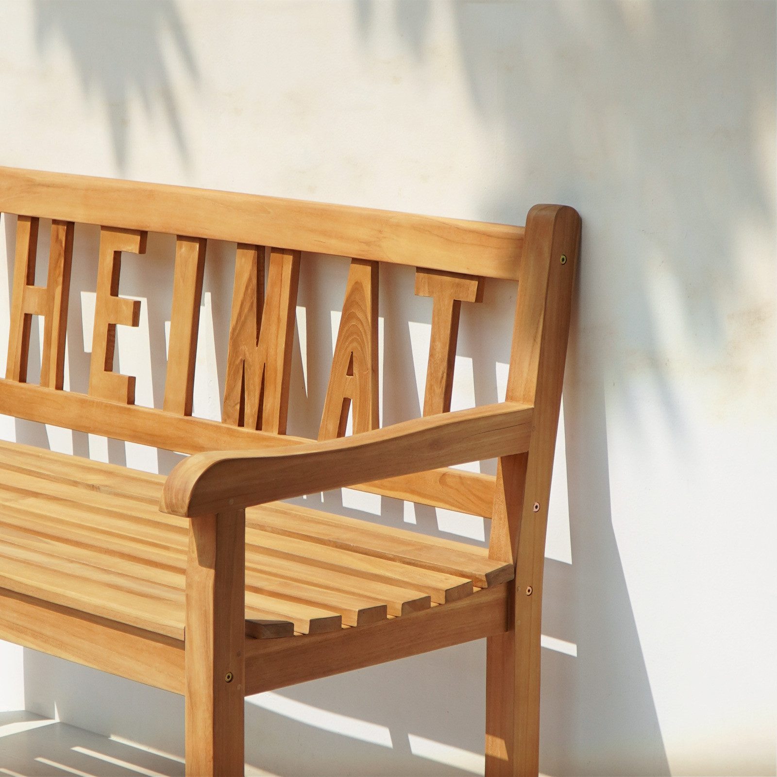 Garden Pleasure Gartenbank Gartenbank HEIMAT 2-Sitzer aus Teak Wetterfest & Langlebig