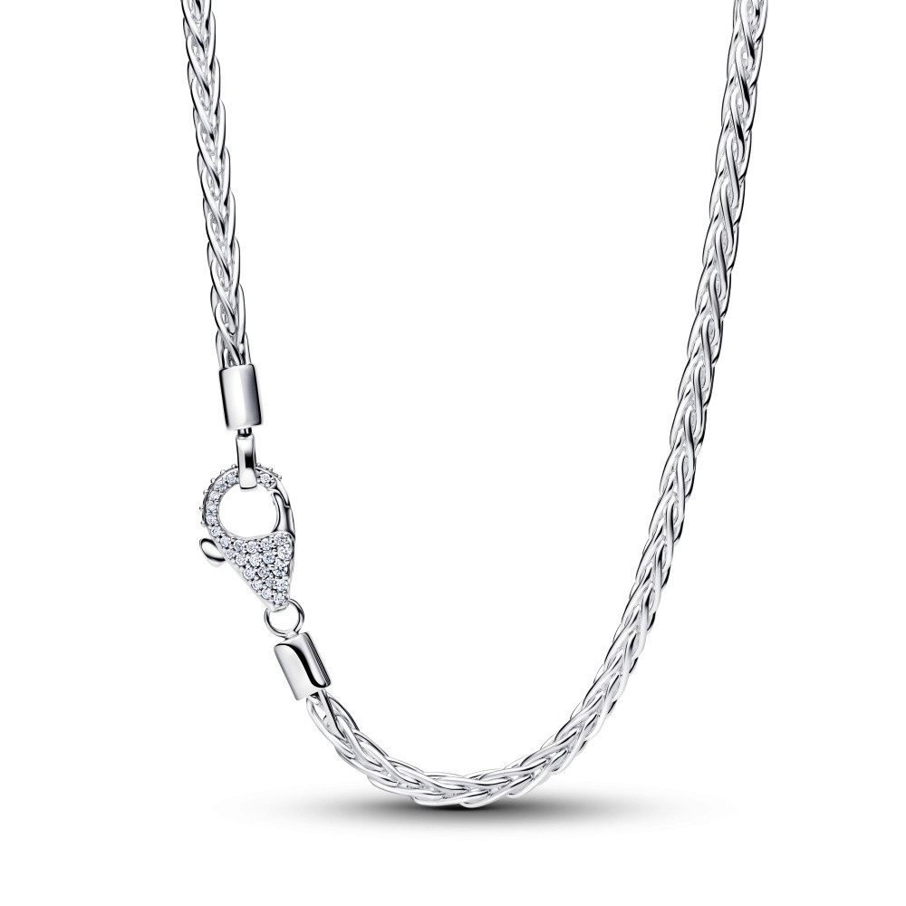 Pandora Collier Pandora Moments Pavé Verschluss Fuchsschwanz Halskette 394463C01-45