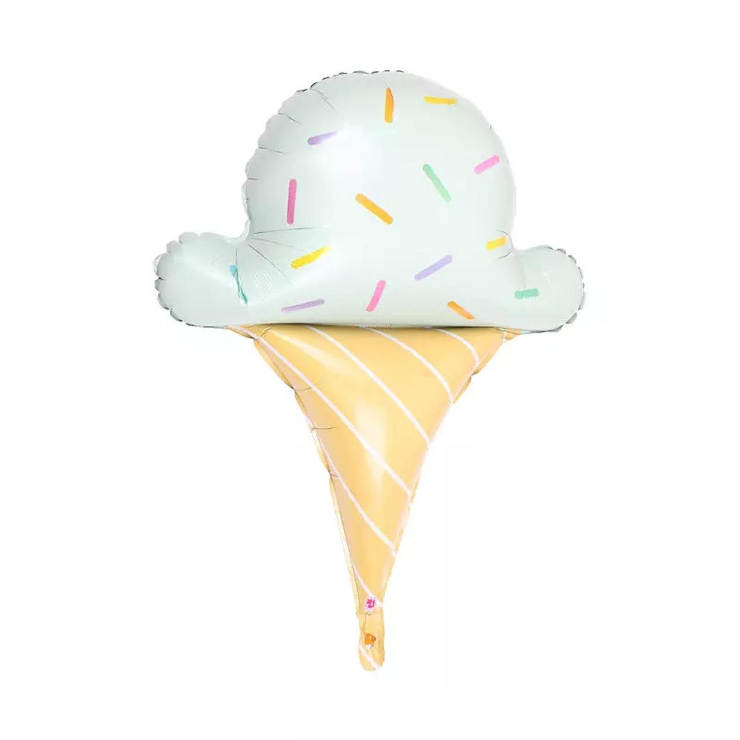 Eiscreme-Luftballon-Set Für Geburtstagsparty – Bunte Folien- Und Latexballons