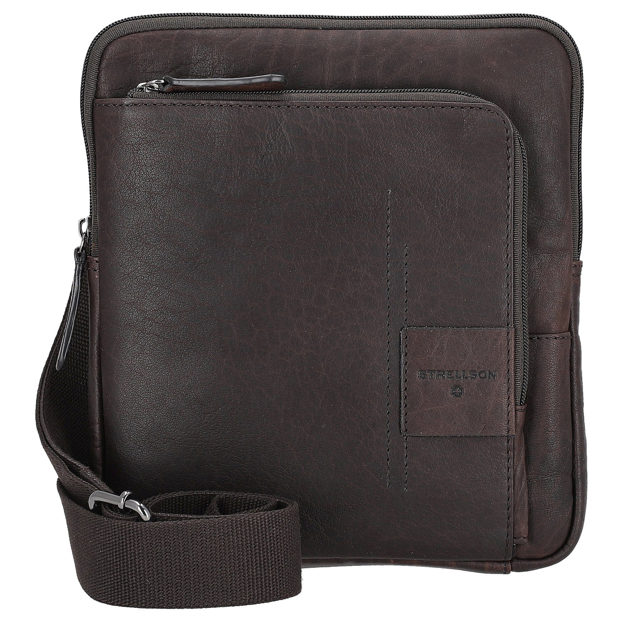 Strellson Umhängetasche Hyde Park 1.0 Brian - Umhängetasche XS 25 cm (darkbrown)