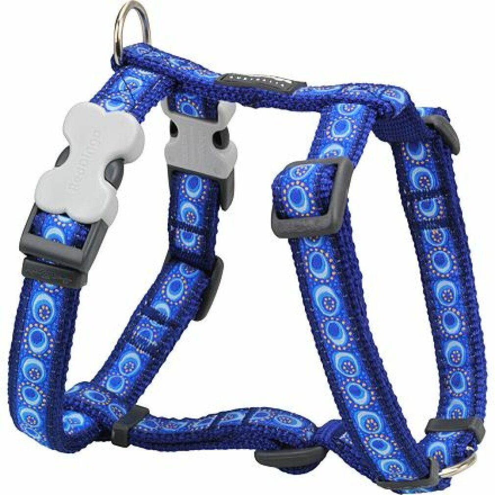 Red Dingo Hunde-Geschirr Gurtzeug RD 15 mm x 36-54 cm - Cosmos Blau