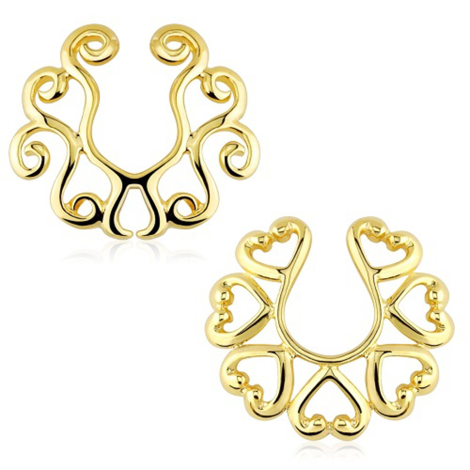 Taffstyle Intimpiercing Intimpiercing Klemmring Tribal Gold günstig online kaufen