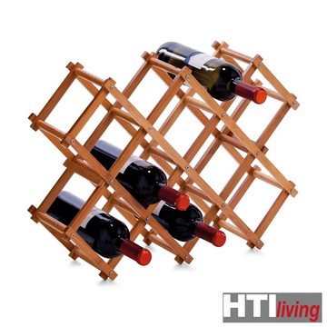 HTI-Living Weinregal Weinregal für 10 Flaschen Bambus, Stück 1-tlg., Weinhalter Flaschenregal