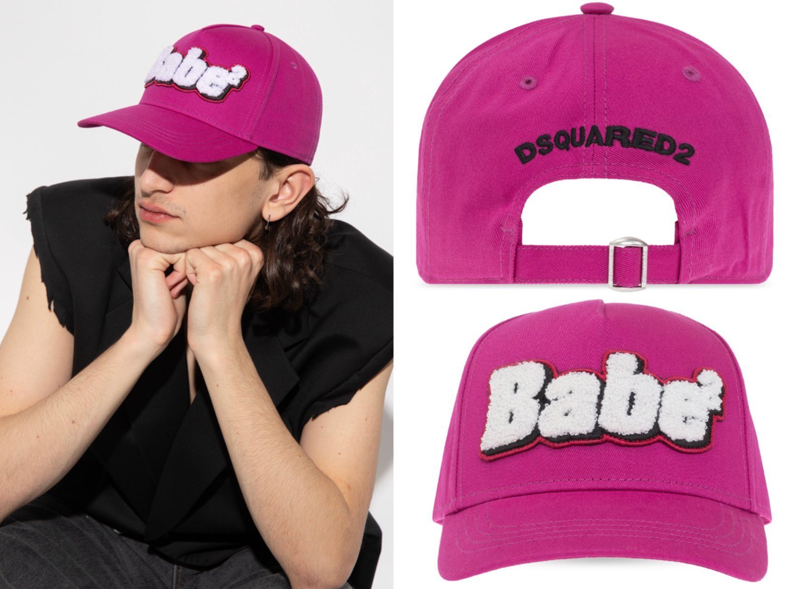 Baseball Cap Dsquared2 Dsquared2-Baseballcap-Babe-Pink-OS