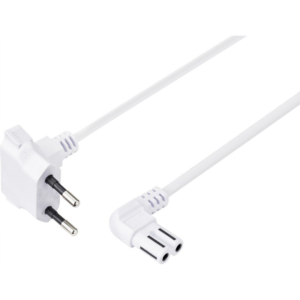 Sygonix Sygonix SY-5043434 Strom Netzkabel Weiß 1.50 m Elektro-Kabel, (150.00 cm)