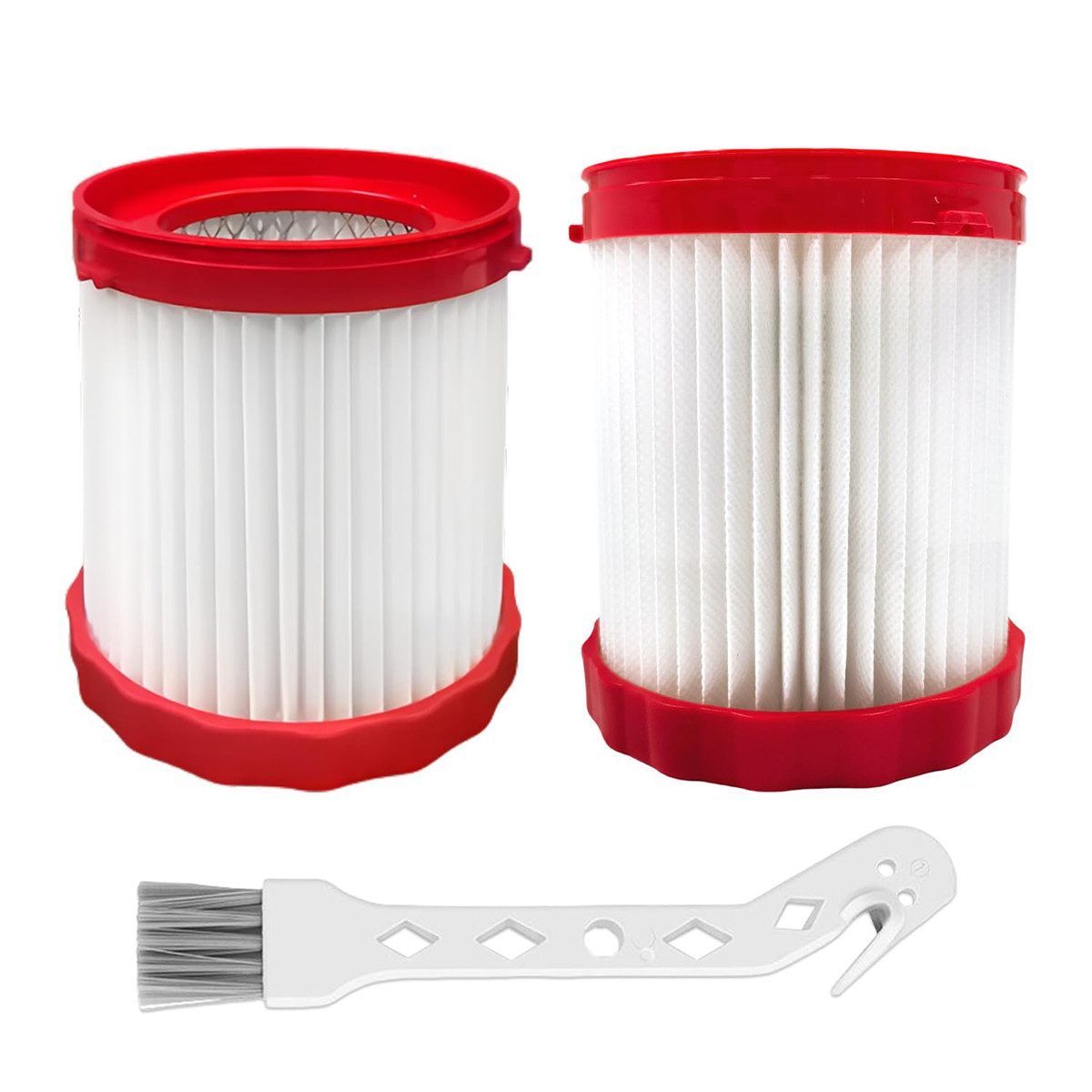 Novzep Filtersubstrat 2St HEPA-Filter für Bosch GAS 18V Trockensauger GAS18V-3 / GAS18V-10L, (2-St), VF320H HEPA-Filter mit Reinigungsbürste