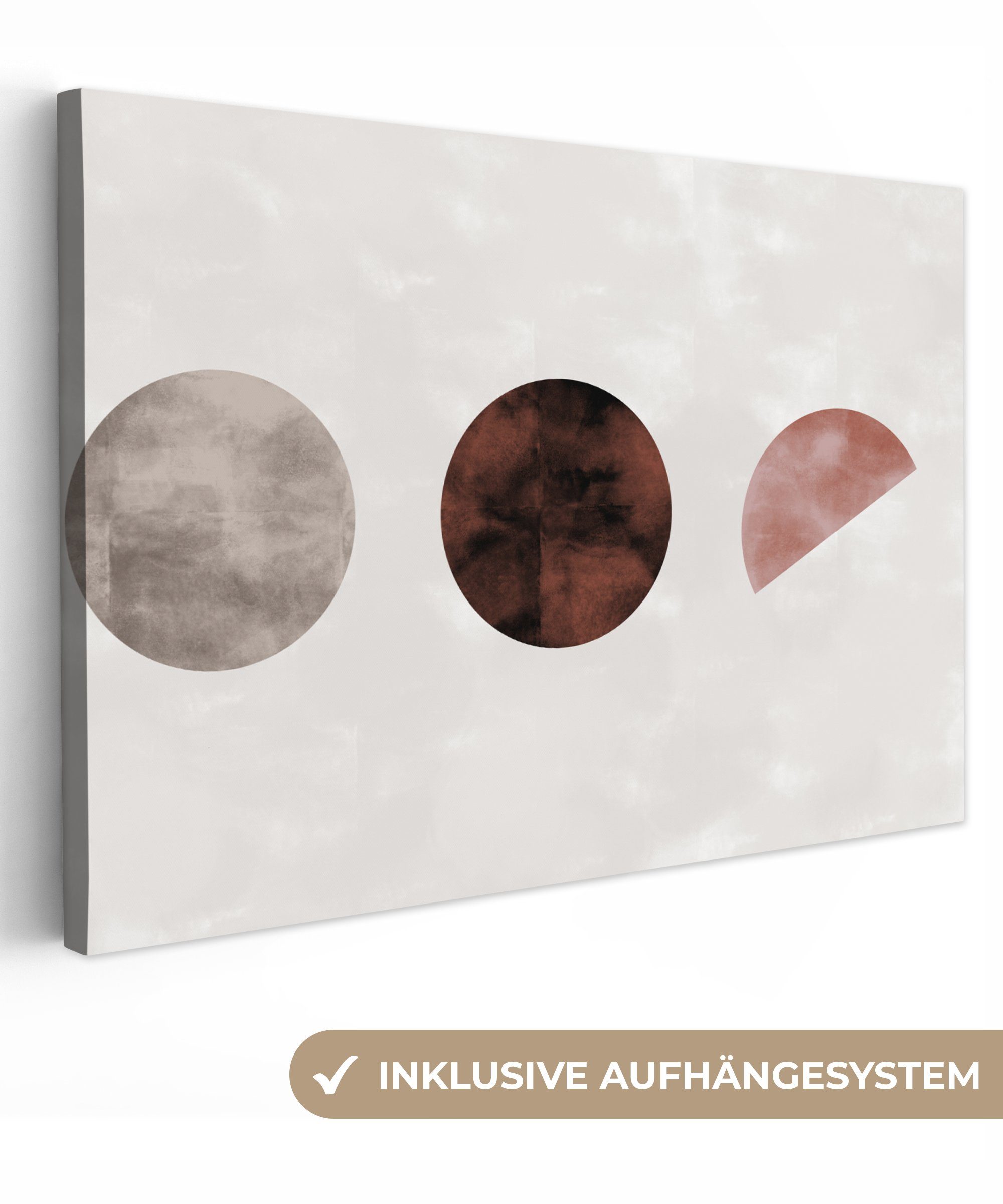 Leinwandbild Formen - Farbe - Braun - Abstrakt