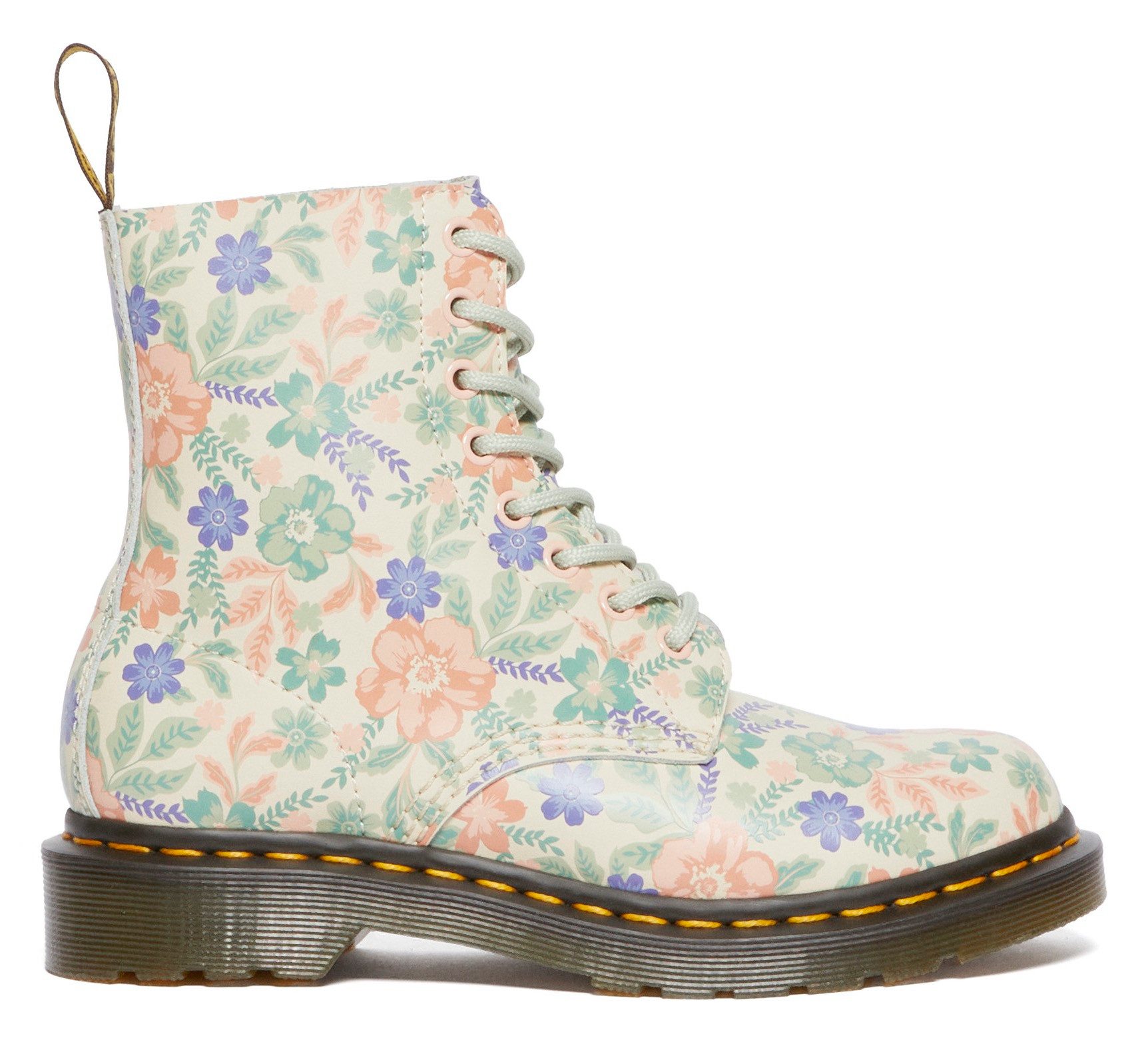 DR. MARTENS 1460 Pascal Schnürboots, Boots mit Blumenprint