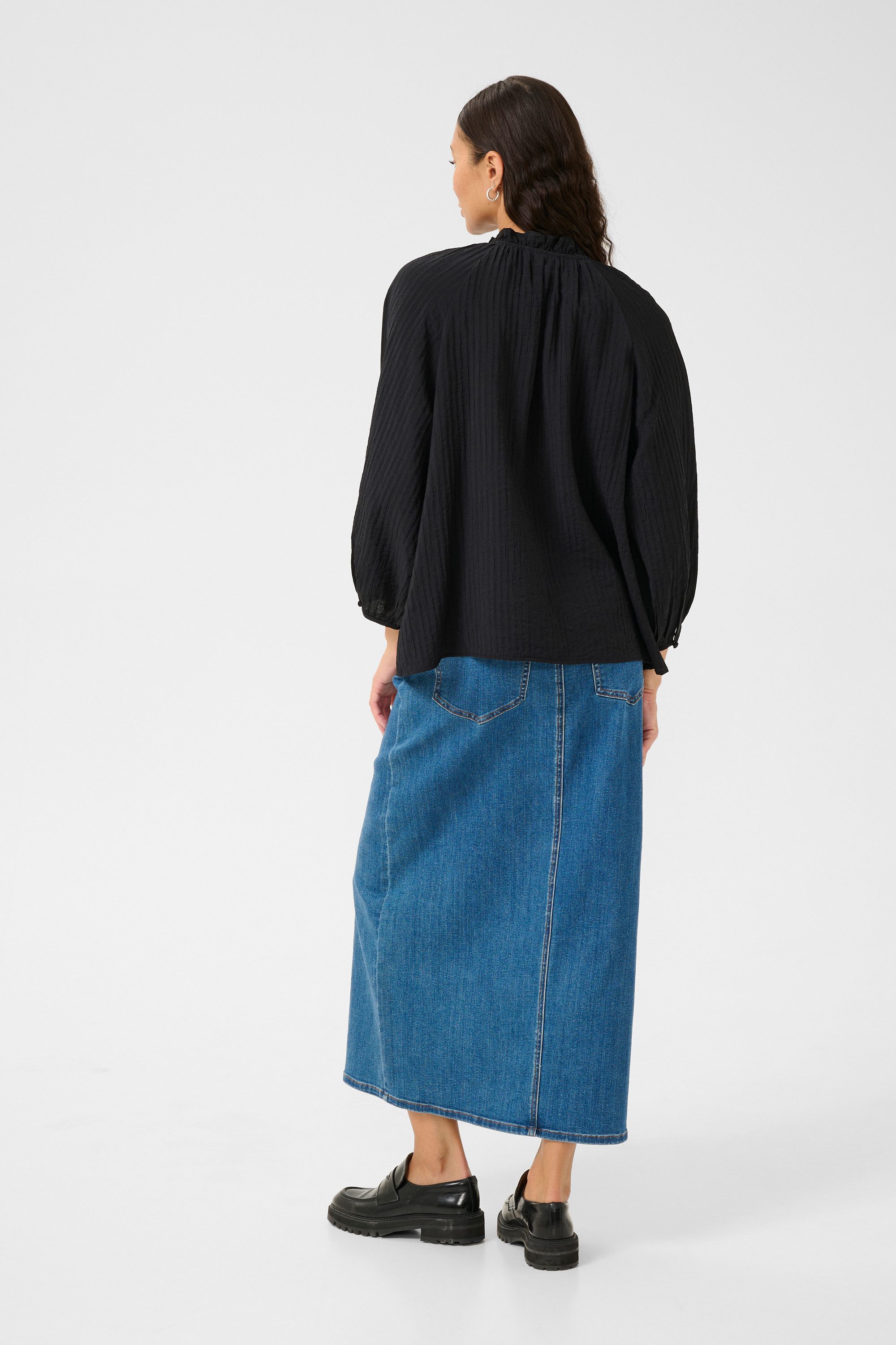 KAFFE Langarmbluse Langarm-Bluse KAlianna