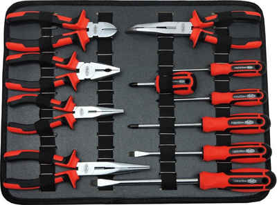 FAMEX Zangenset 34050 Werkzeug Set auf Werkzeugpalette, 11-tlg., HIGH QUALITY