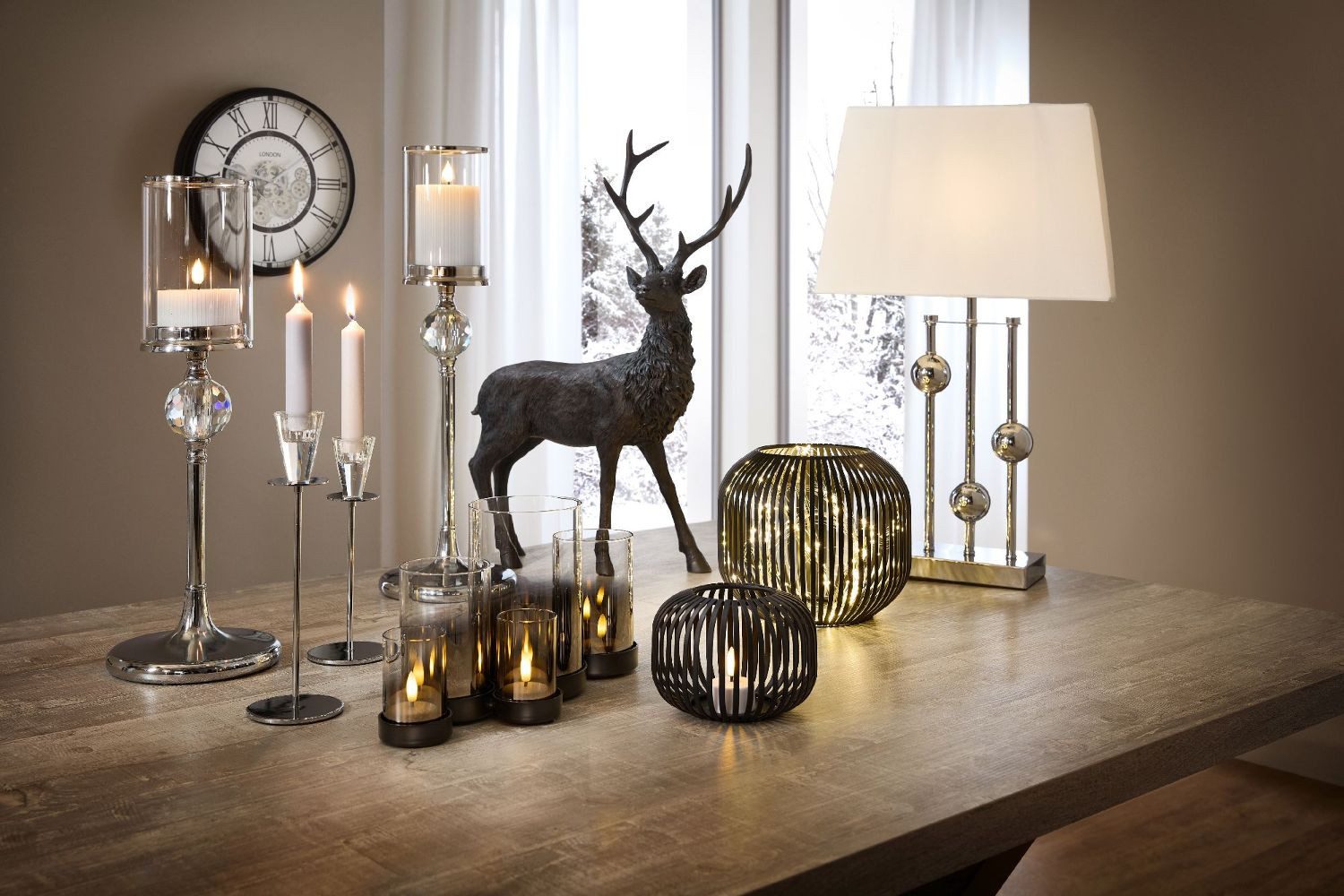 formano Windlicht Stäbe, Farbe: Schwarz, Motiv: günstig online kaufen