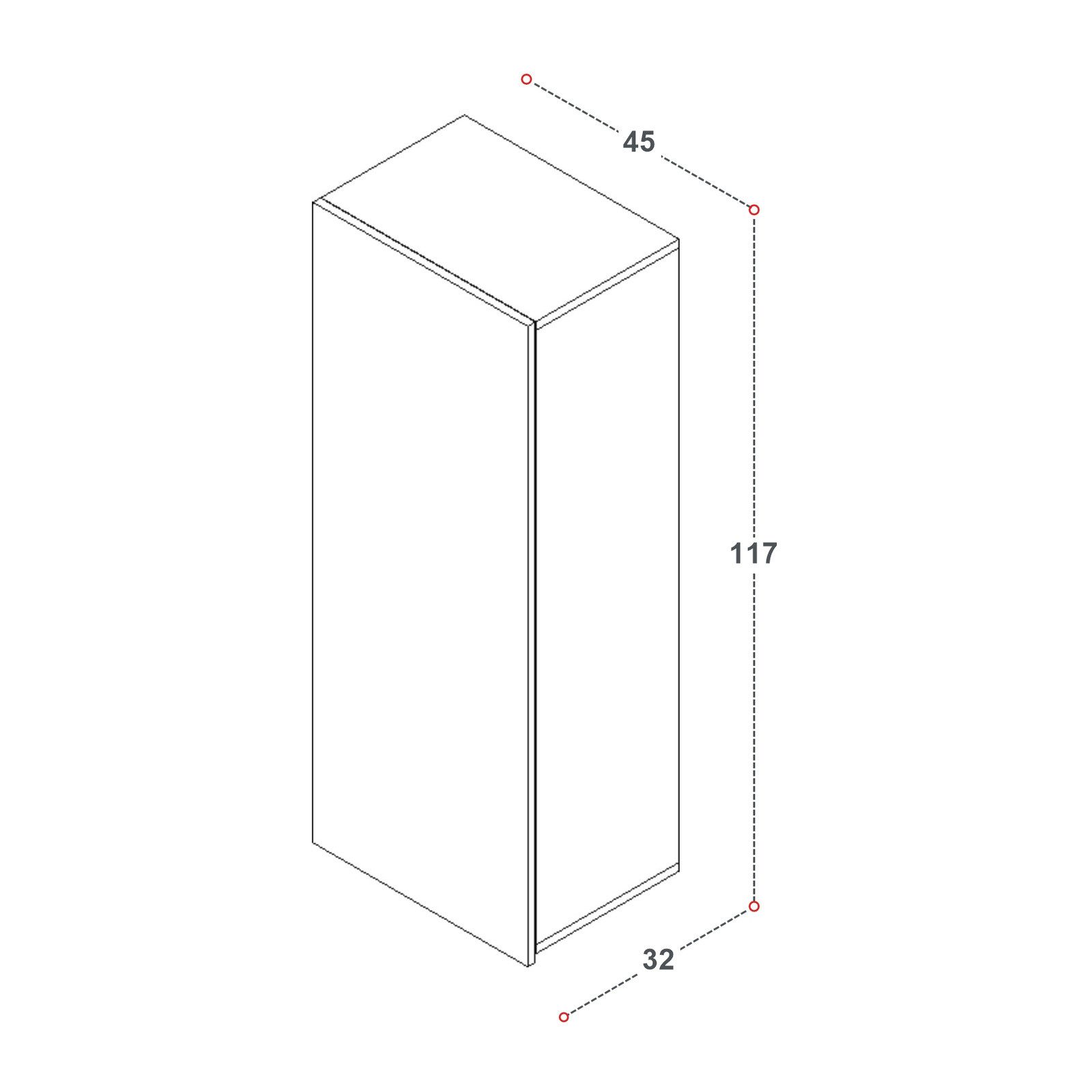 HAUSELEMENT Hängeschrank CALABRINI C-15 Wandschrank Wandregal Schrank Modern