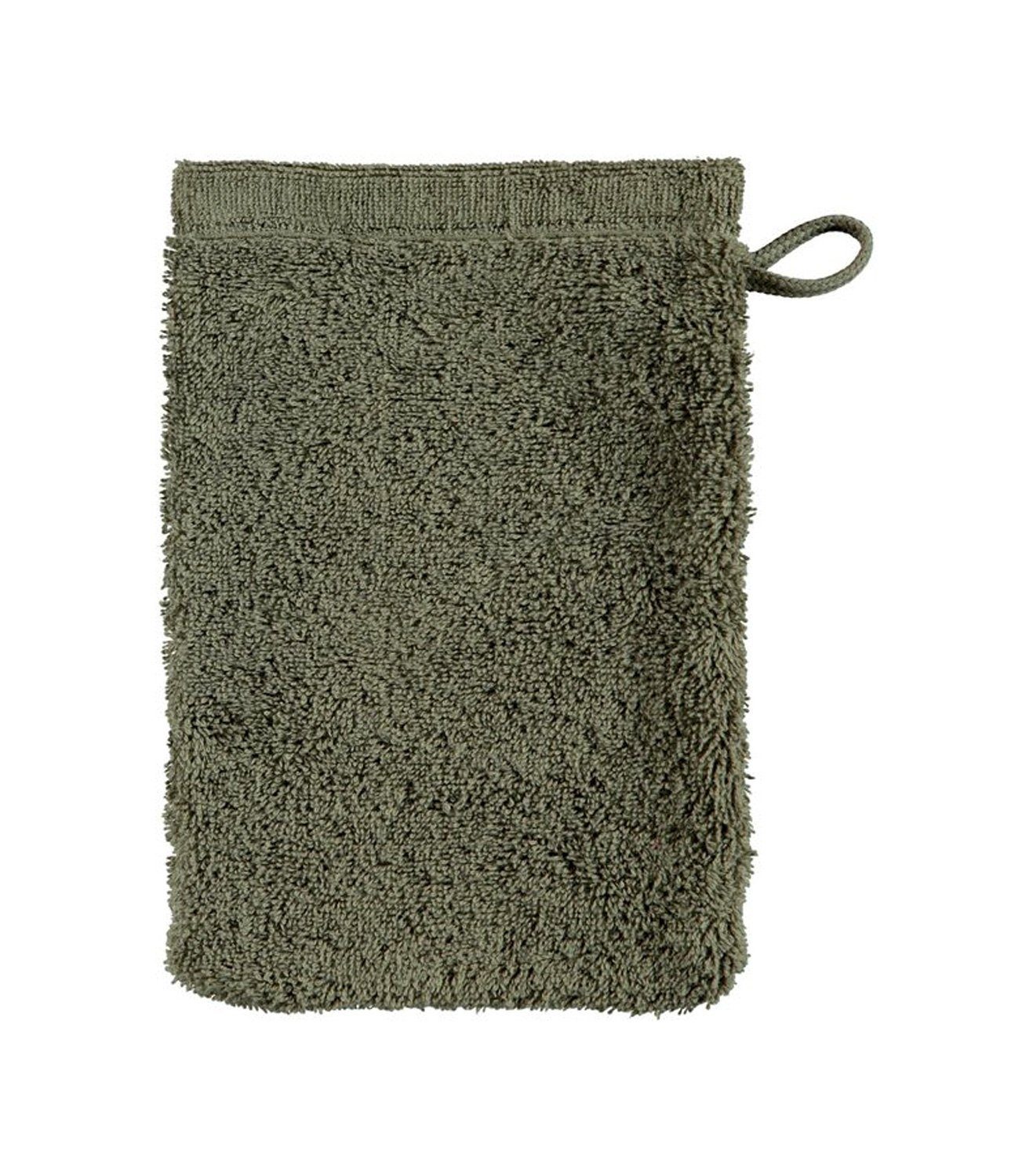 Cawö Waschhandschuh Waschhandschuh LIFESTYLE, Grün, B 16 cm, L 22 cm