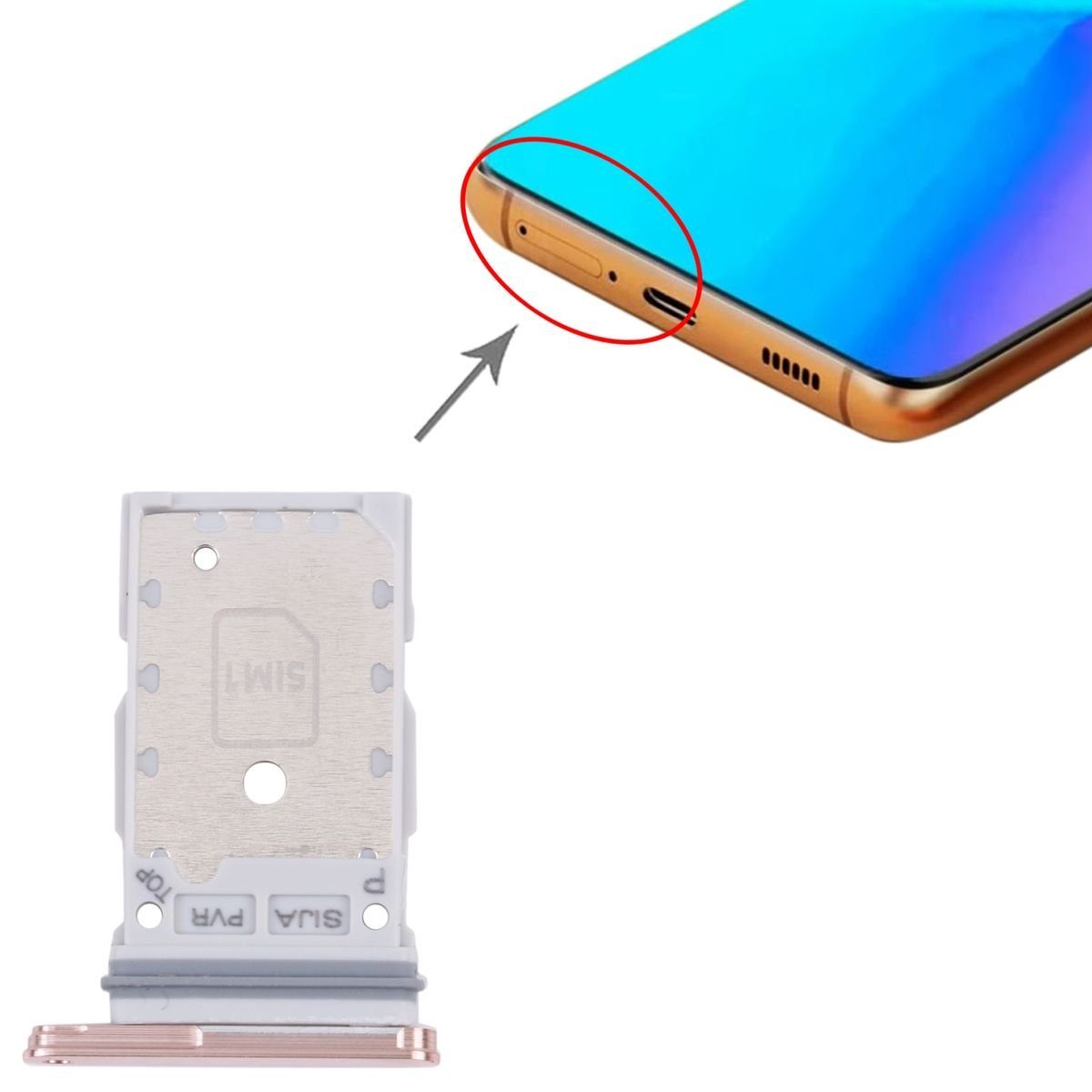 Wigento »Dual Sim Karten Halter Adapter für Samsung Galaxy S22 / S22 Plus  Ersatzteil Zubehör Gold« Smartphone-Adapter, 0 cm online kaufen | OTTO