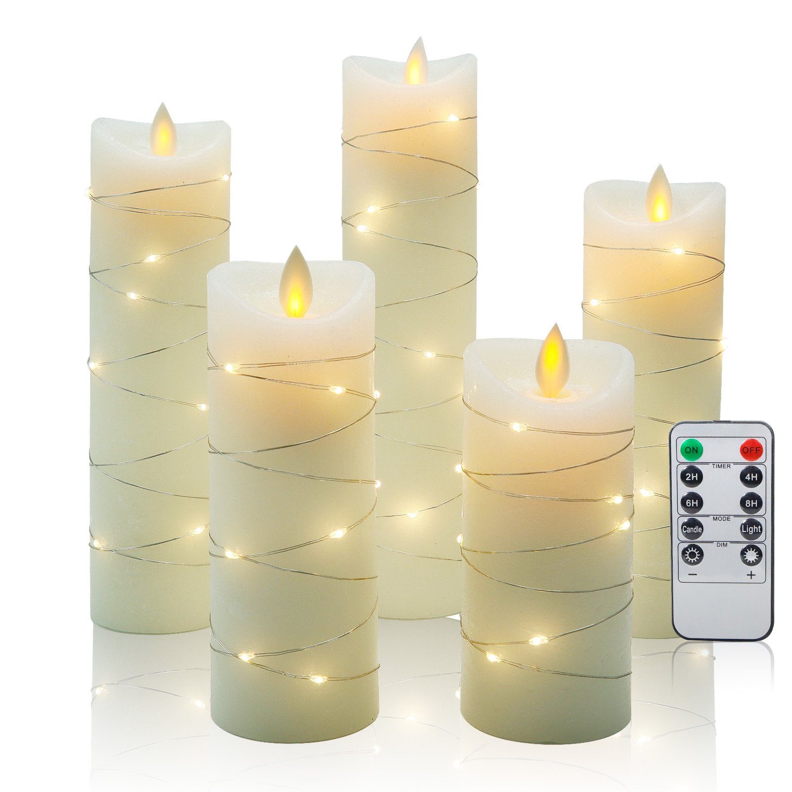 CCLIFE LED-Kerze LED Kerzen 3er 5er günstig online kaufen