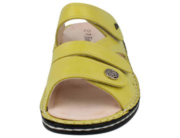Finn Comfort Ventura Soft, gelb, grün, Pantolette Wechselfußbett