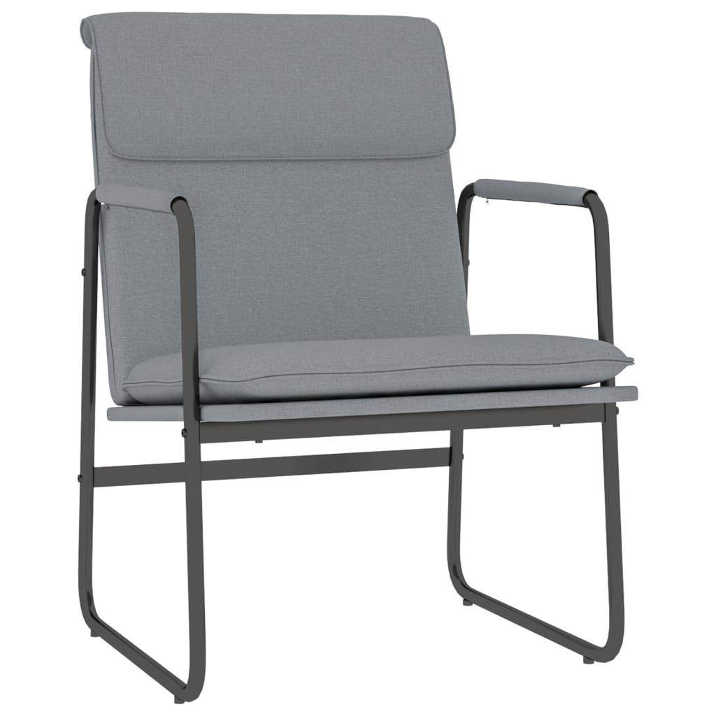 vidaXL Sessel Loungesessel Hellgrau 55x64x80 cm Stoff (1-St)
