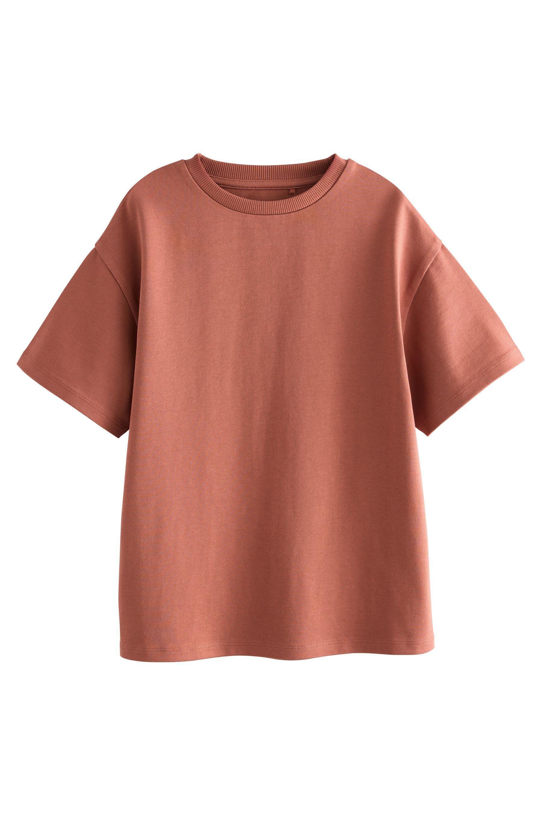 T-Shirt Oversized Fit T-Shirt aus 100 % schwerer Baumwolle