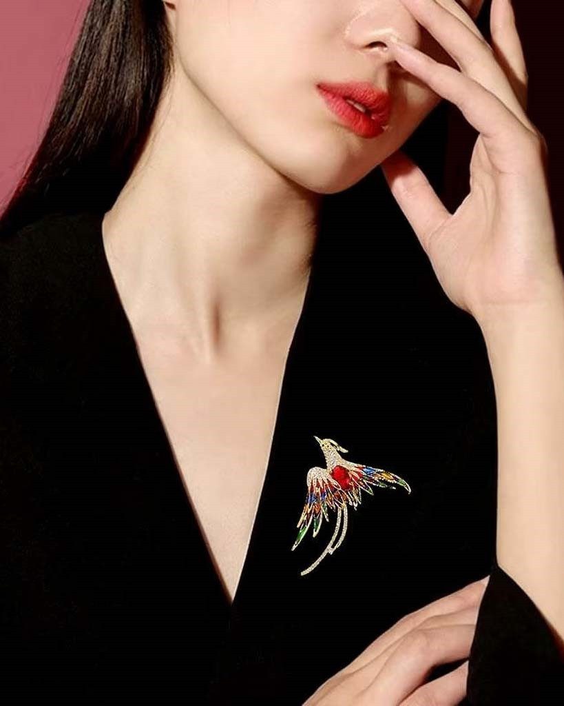 MayTree Brosche MayTree Brosche Phoenix (Stück, 1-tlg), Metallbrosche in Fo günstig online kaufen