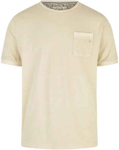HECHTER PARIS T-Shirt mit Kontrastmuster innen am Ausschnitt