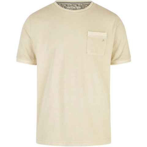 HECHTER PARIS T-Shirt mit Kontrastmuster innen am Ausschnitt