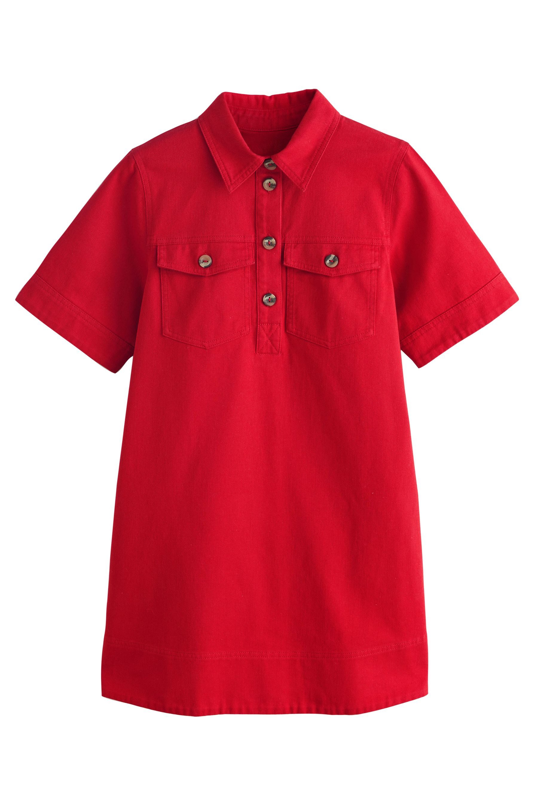 Next Hemdblusenkleid Hemdblusenkleid aus Twill (1-tlg)