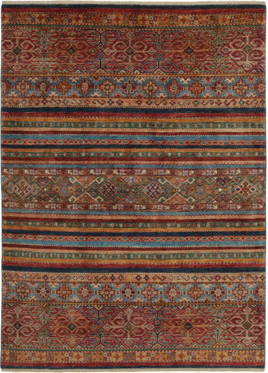 Orientteppich Arijana Shaal 154x210 Handgeknüpfter Orientteppich, Nain Trading, rechteckig, Höhe: 5 mm