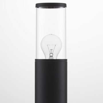 Nova Luce Sockelleuchte Wegeleuchte Zosia in Dunkelgrau E27 IP65 800mm, keine Angabe, Leuchtmittel enthalten: Nein, warmweiss, Pollerleuchte, Wegeleuchte, Wegleuchte