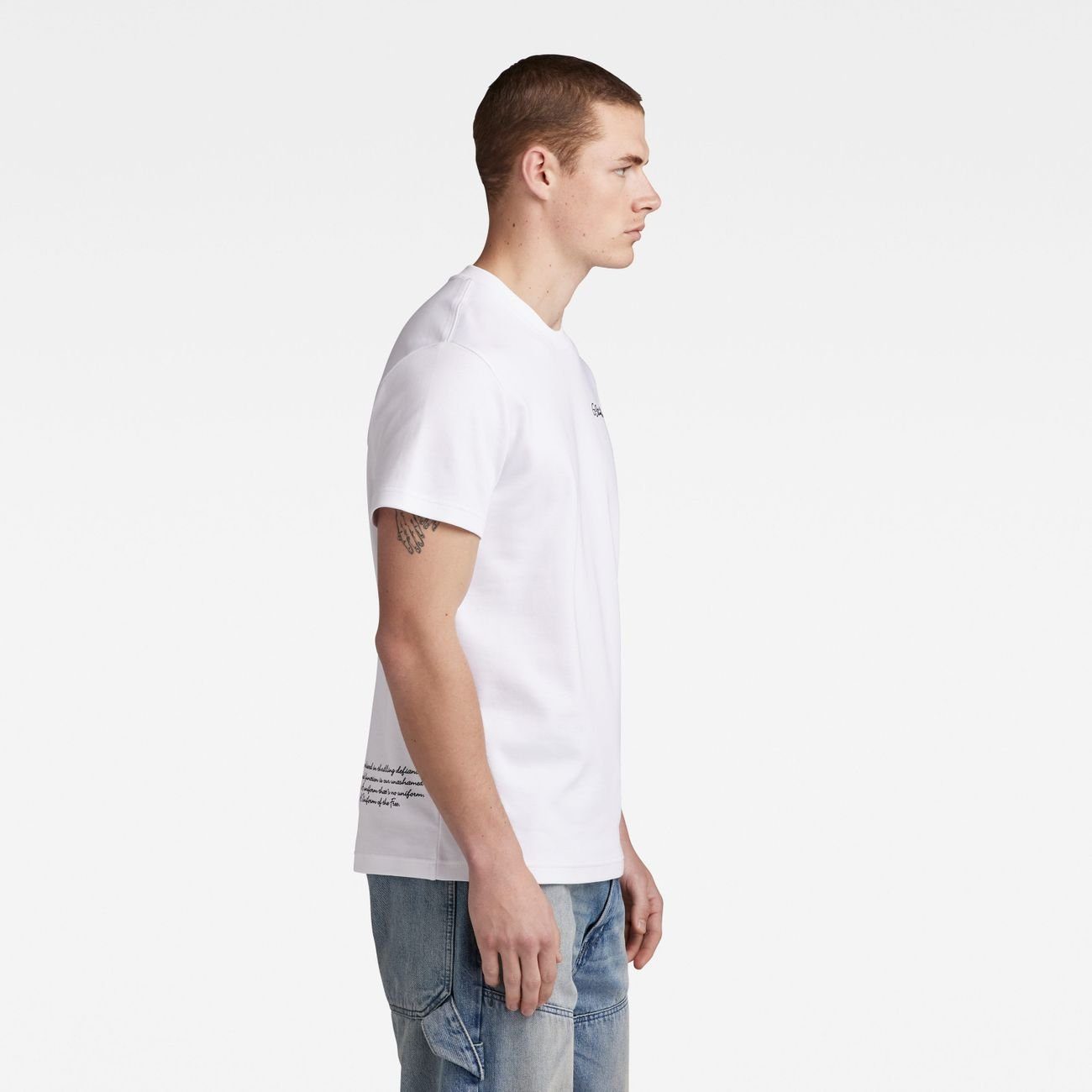 G-Star t (1-tlg) Multi White r RAW T-Shirt Graphic